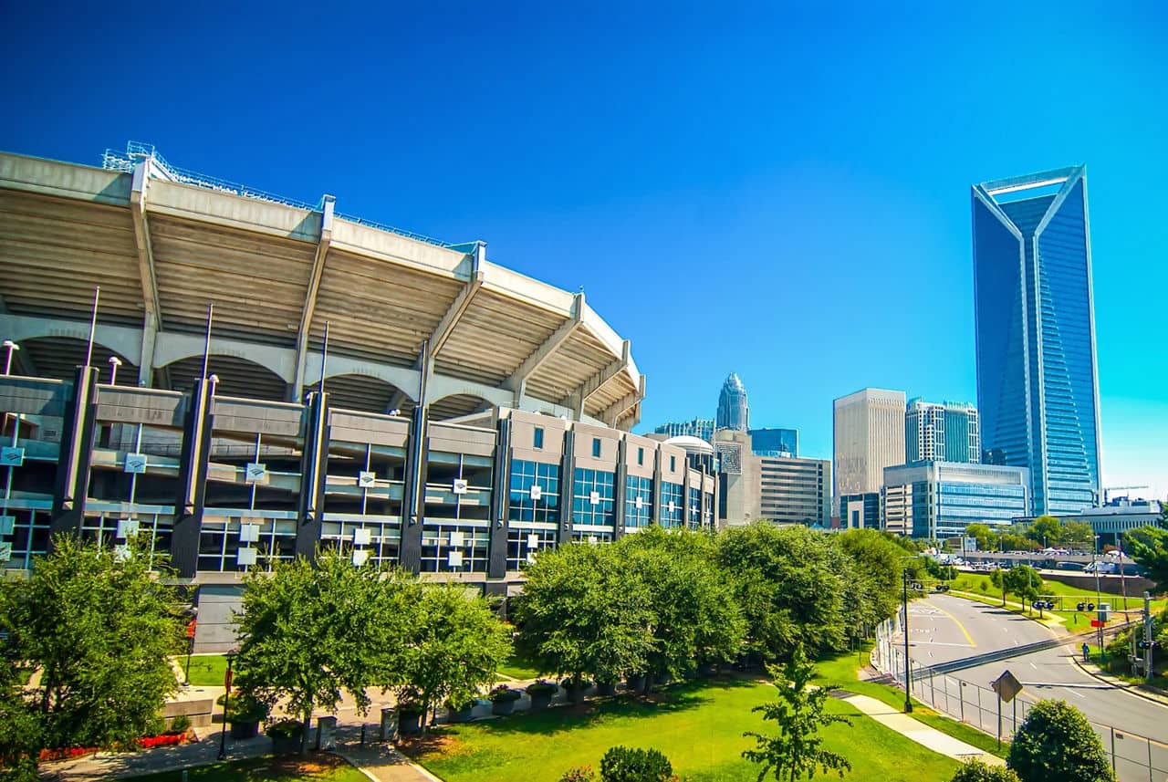 Skyline of Uptown Charlotte, North Carolina.