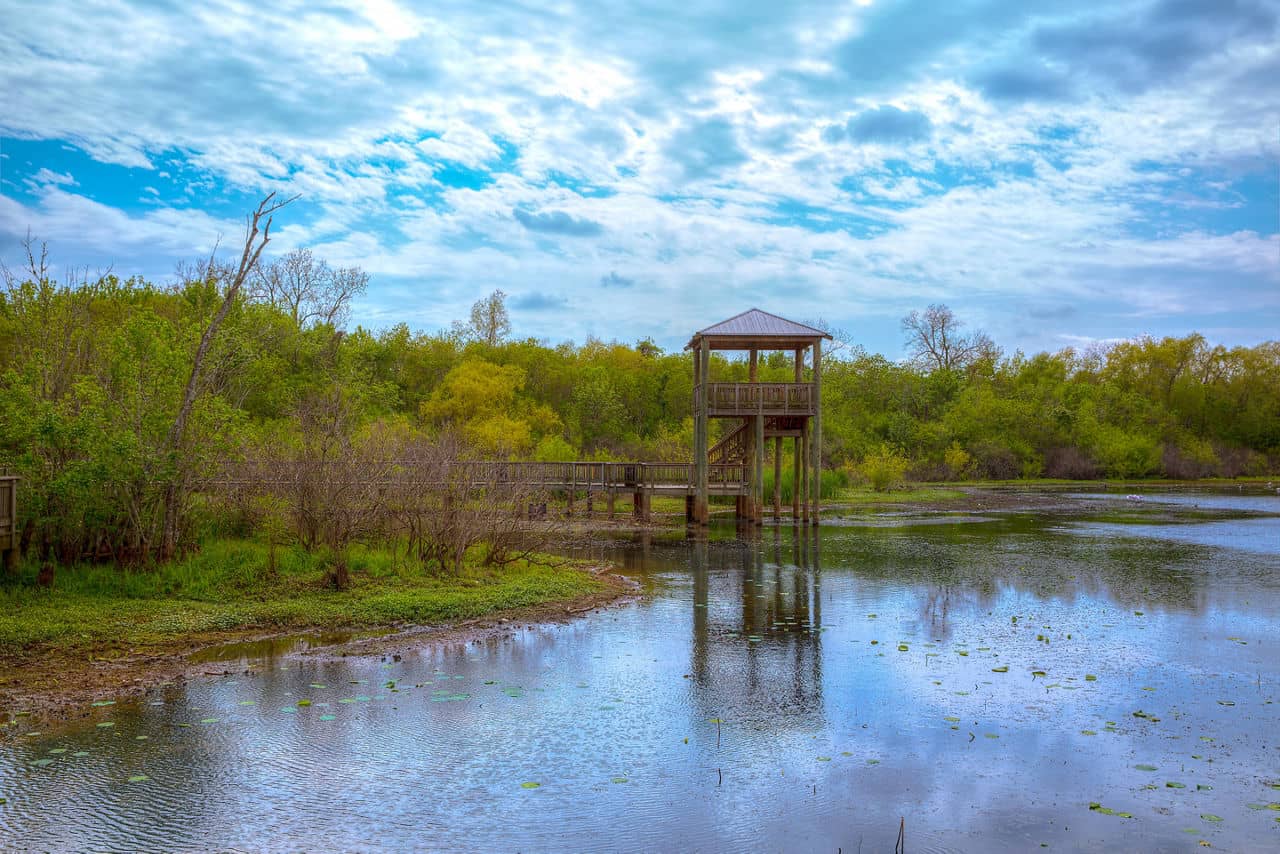 White Lake at Cullinan Park in sugarland near Houston Texas